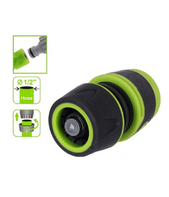 Raccordo Con Innesto Rapido Con Acquastop Per Tubo Da 1/2" 13mm Connettore 94757         