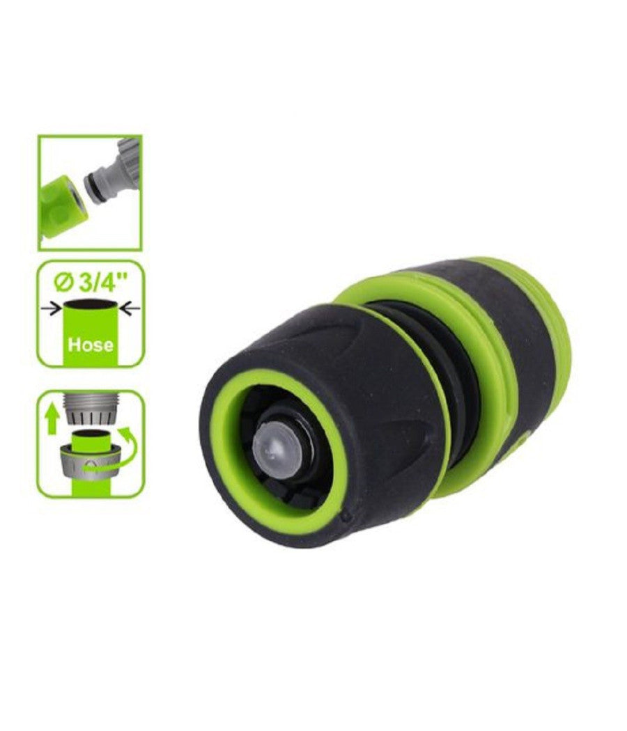 Raccordo Con Innesto Rapido Con Acquastop Per Tubo Da 3/4" 19mm Connettore 94760         