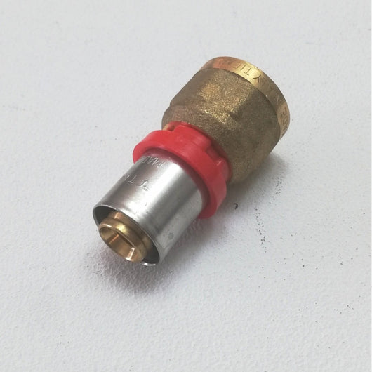 Raccordo da 16x1/2'' diritto f a pressare per tubo multistrato