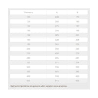 Raccordo da 180mm a y braga a 135° in rame mf codino m