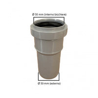 Raccordo di passaggio pvc-pp : Diametro - 50/50