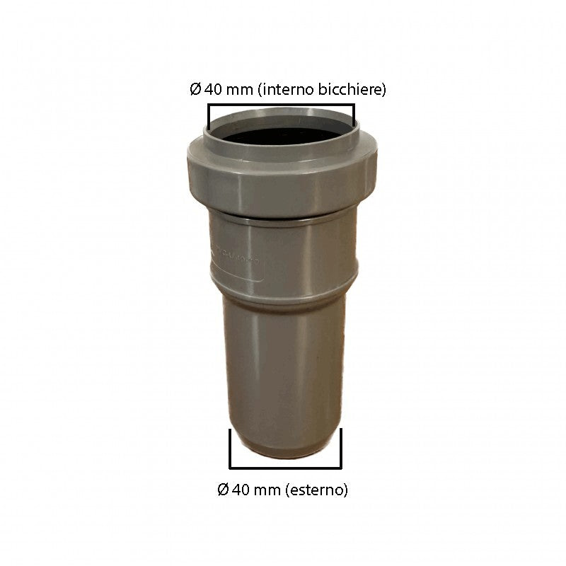 Raccordo di passaggio pvc-pp : Diametro - 40/40