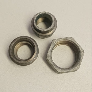 Raccordo ff 1''+1/4 bocchettone conico a 3 pezzi di ghisa zincata malleabile