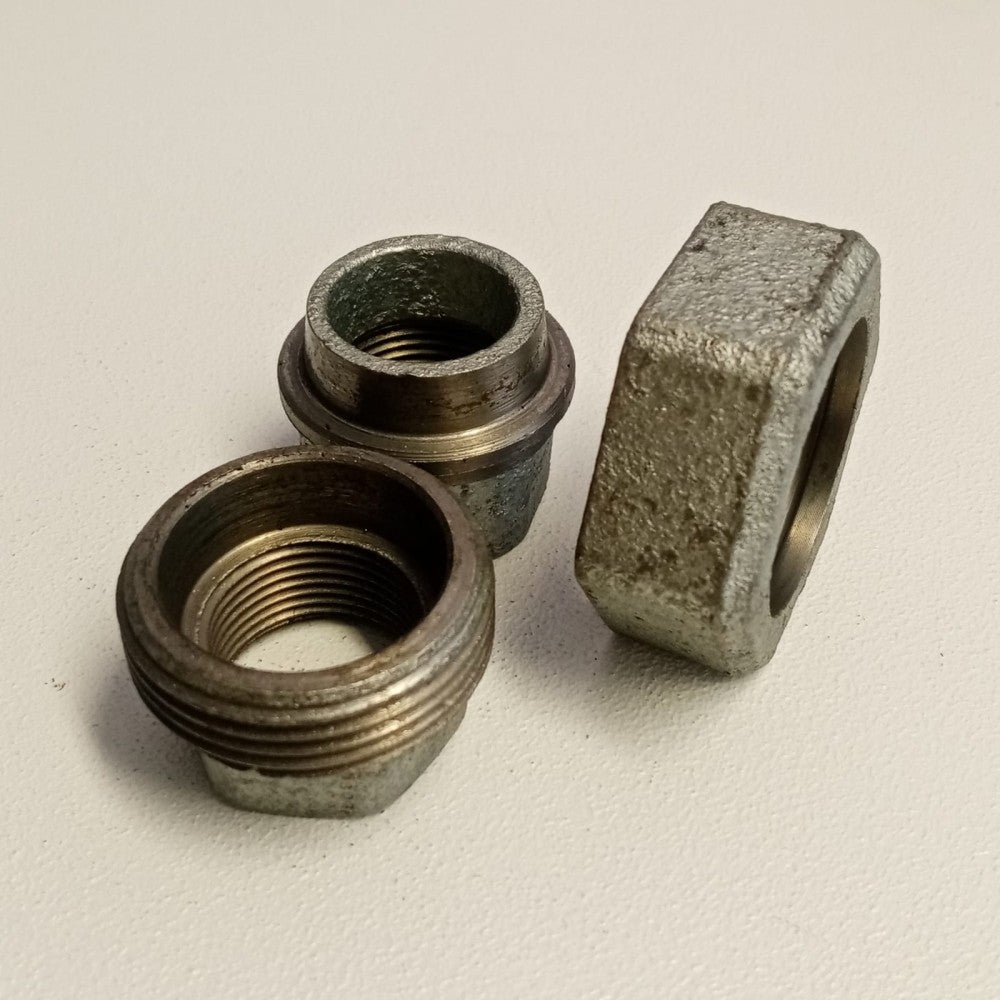 Raccordo ff 1''+1/4 bocchettone conico a 3 pezzi di ghisa zincata malleabile