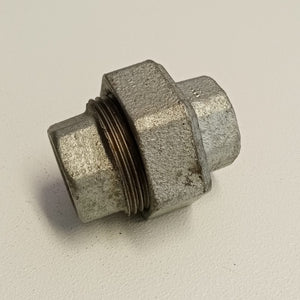 Raccordo ff 1''+1/4 bocchettone conico a 3 pezzi di ghisa zincata malleabile