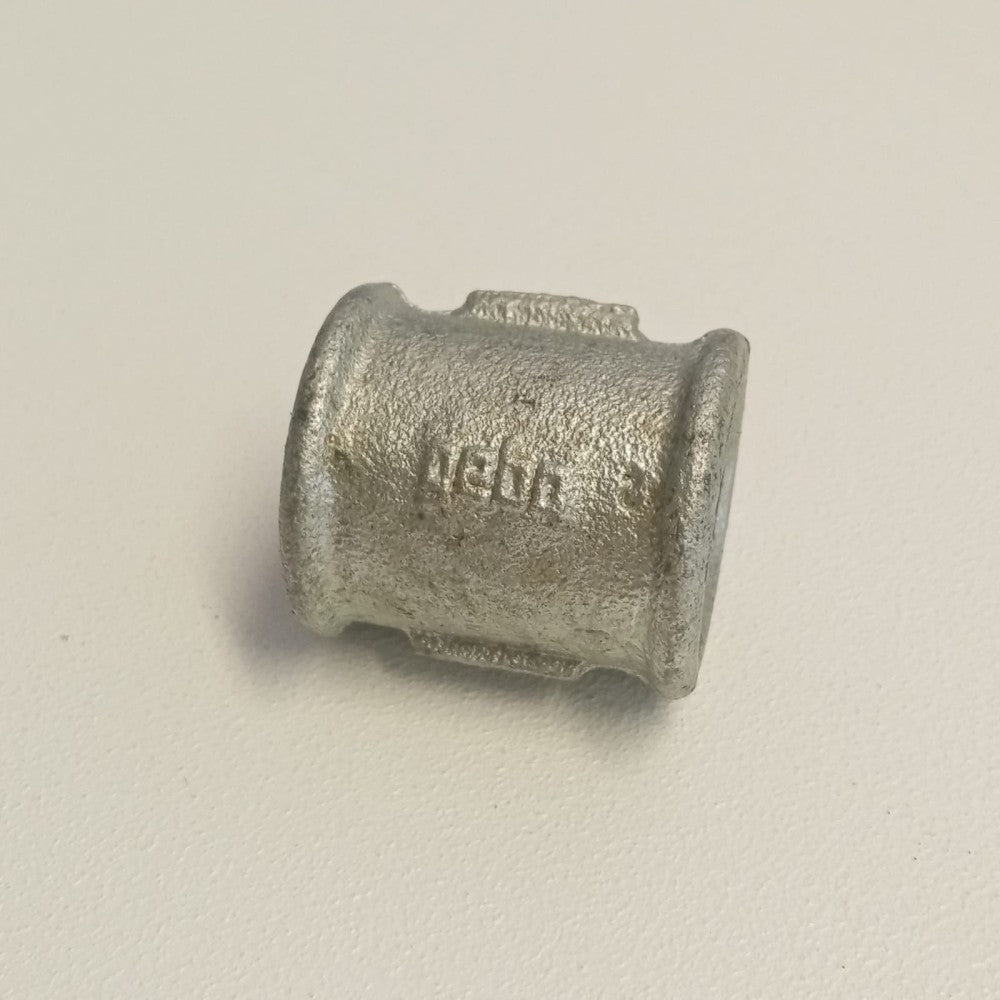 Raccordo ff 1''+1/4 manicotto giunzione di ghisa zincata malleabile