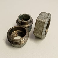 Raccordo ff 1/2'' bocchettone conico a 3 pezzi di ghisa zincata malleabile