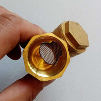 Raccordo ff a y 1 pollice dn 25 in ottone con filtro a retina inox