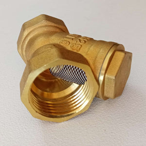 Raccordo ff a y 1 pollice dn 25 in ottone con filtro a retina inox