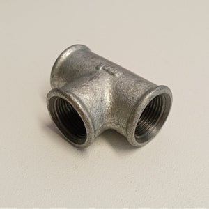 Raccordo fff 1'' tee t ghisa zincata malleabile raccordo di connessione a 3 vie