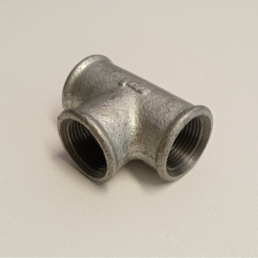 Raccordo fff 1/2''- 2pz tee t ghisa zincata malleabile raccordo di connessione a 3 vie