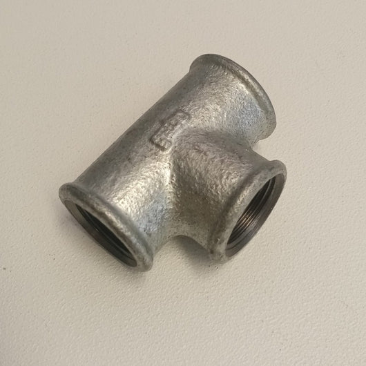 Raccordo fff da 2'' tee t ghisa zincata malleabile raccordo di connessione a 3 vie