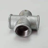 Raccordo ffff 1 croce raccordo a 4 vie di ghisa zincata malleabile