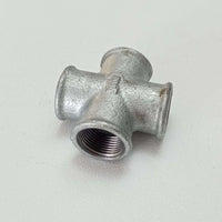 Raccordo ffff 1/2'' croce raccordo a 4 vie di ghisa zincata malleabile