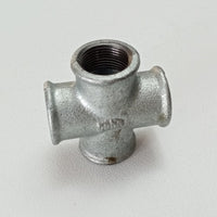 Raccordo ffff 1/2'' croce raccordo a 4 vie di ghisa zincata malleabile