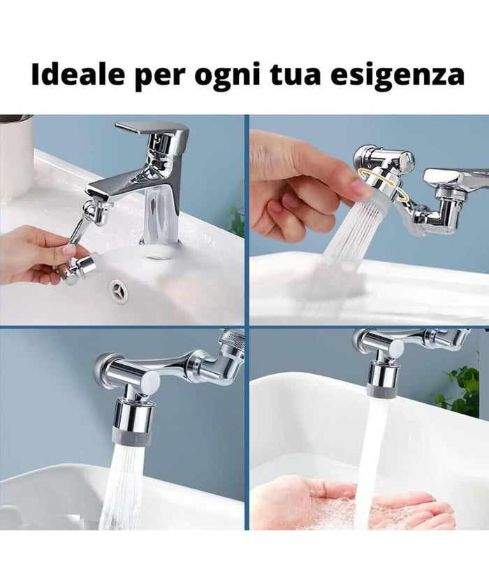 Raccordo Filtro Rotante Rubinetto Prolunga Girevole 360° Aeratore Universale 87998         