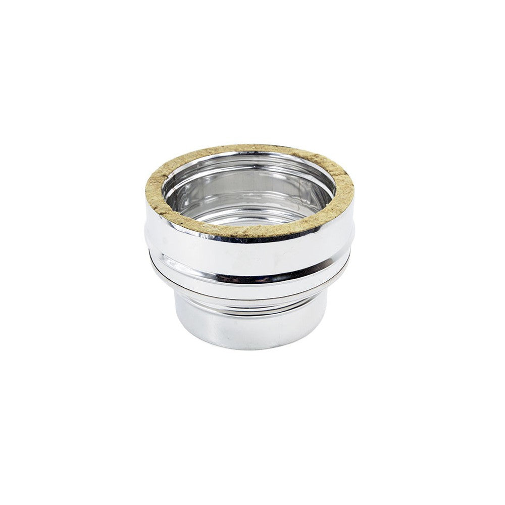 Raccordo inox mono parete m 200mm a doppia parete mf di 200 - de 250 mm