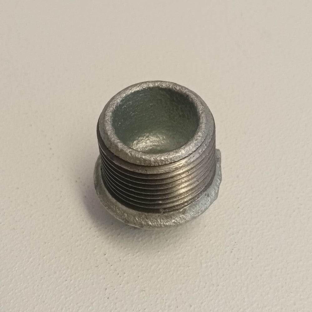 Raccordo m 1''+1/2 tappo di ghisa zincata malleabile