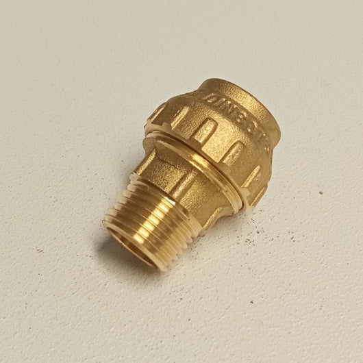 Raccordo m 32x1 niples in ottone filettato maschio ottone con tenuta o-ring ed ogiva in ottone