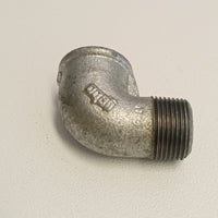 Raccordo mf 1''+1/2'' gomito zincato curva di ghisa malleabile