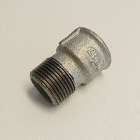 Raccordo mf 3/8 manicotto zincato di ghisa malleabile