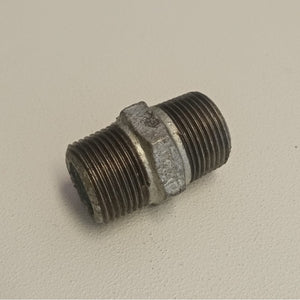 Raccordo mm 1''+1/2 niples nipplo doppia vite di ghisa zincata malleabile
