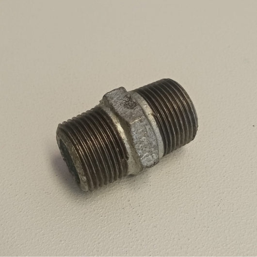 Raccordo mm 1''+1/4 niples nipplo doppia vite di ghisa zincata malleabile