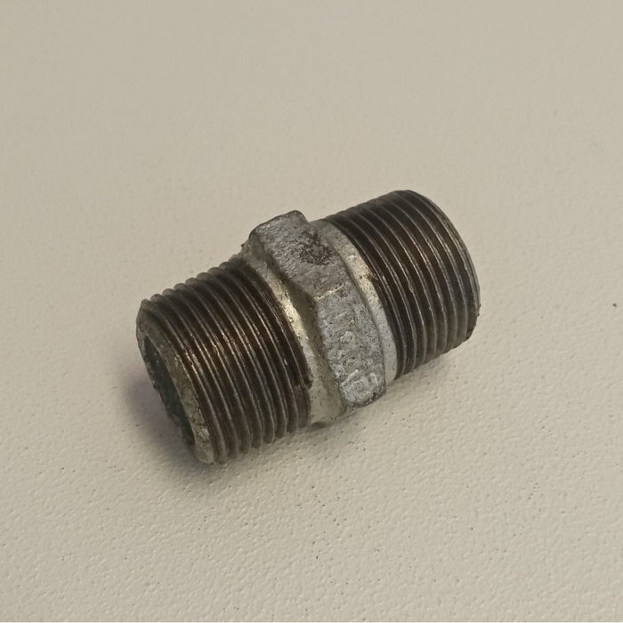 Raccordo mm 1'' niples nipplo doppia vite di ghisa zincata malleabile