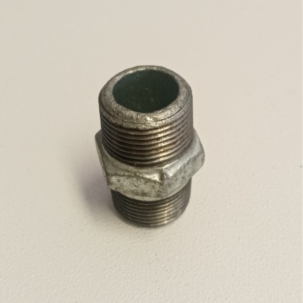 Raccordo mm 3/4'' - 2pz niples nipplo doppia vite di ghisa zincata malleabile