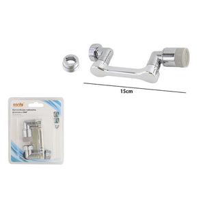 Trade Shop - Raccordo Per Rubinetto Braccio Girevole A 360° In Plastica Universale 15cm 87523         