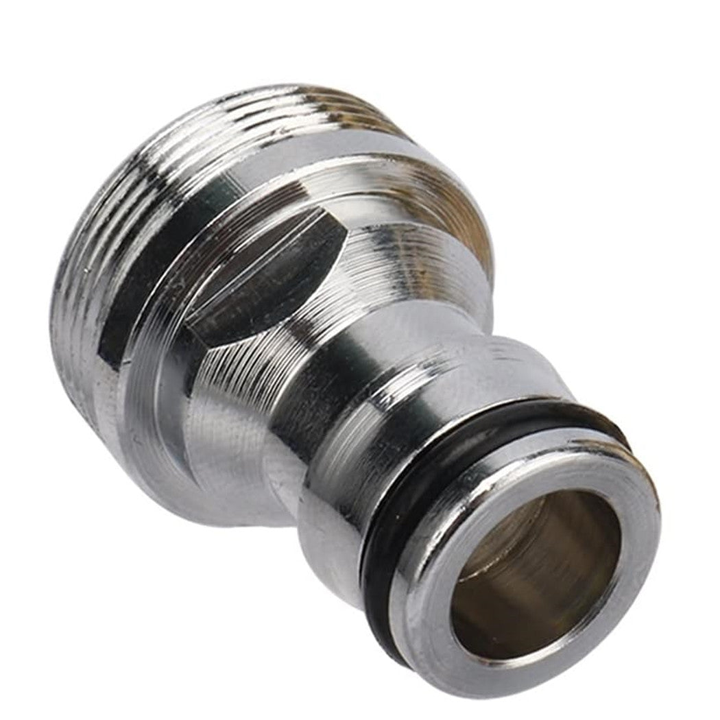 Trade Shop - Raccordo Per Tubi Da Giardino Attrezzature Per Capezzoli Filettate M22/m24 In Acciaio -        