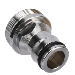 Trade Shop - Raccordo Per Tubi Da Giardino Attrezzature Per Capezzoli Filettate M22/m24 In Acciaio -        