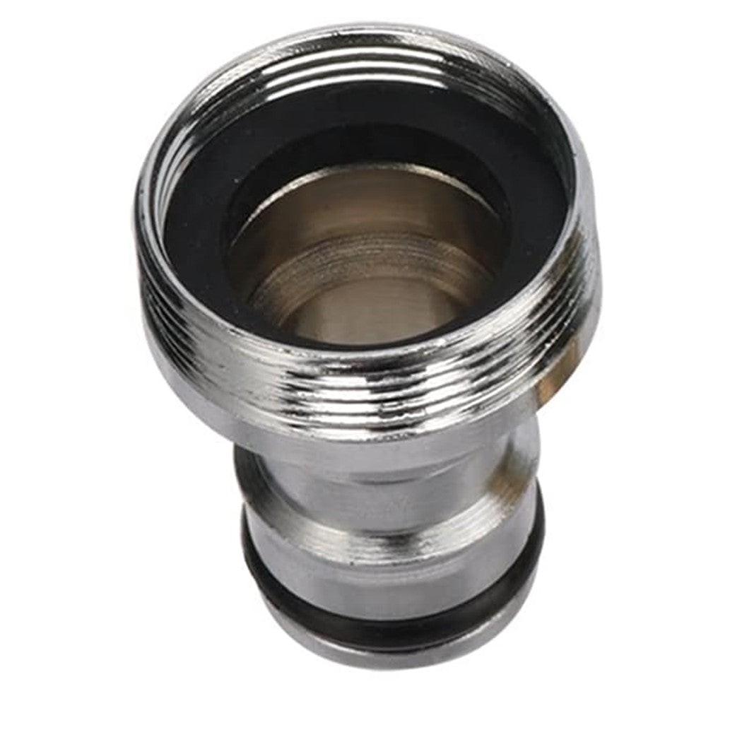 Trade Shop - Raccordo Per Tubi Da Giardino Attrezzature Per Capezzoli Filettate M22/m24 In Acciaio -        