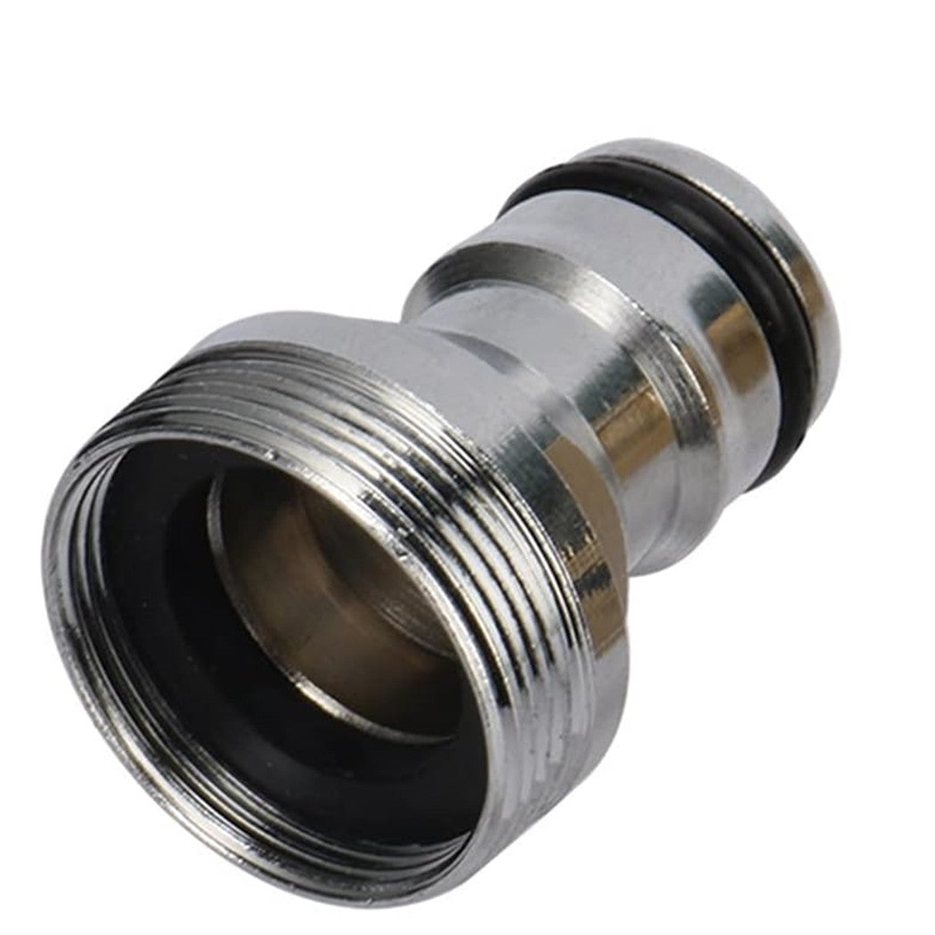 Trade Shop - Raccordo Per Tubi Da Giardino Attrezzature Per Capezzoli Filettate M22/m24 In Acciaio -        