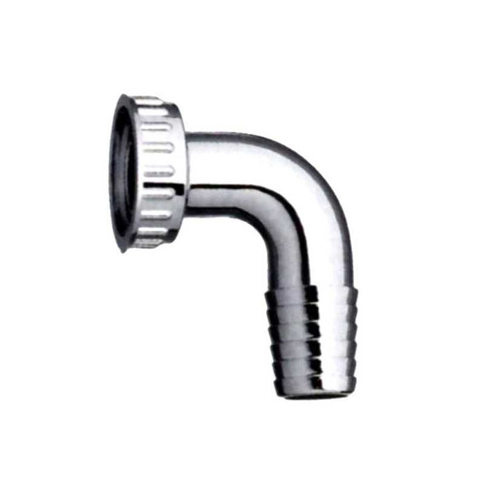 Raccordo Tubo Scarico Curvo F 1" mm 22 Cr Siroflex