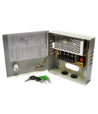 Rack Box Alimentatore Stabilizzato 4 Uscite Canali Centralina Telecamera Dc Cctv         
