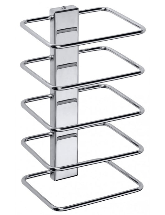 Portasciugamani in acciaio cromato HOTEL 26,5 x15 x12 cm