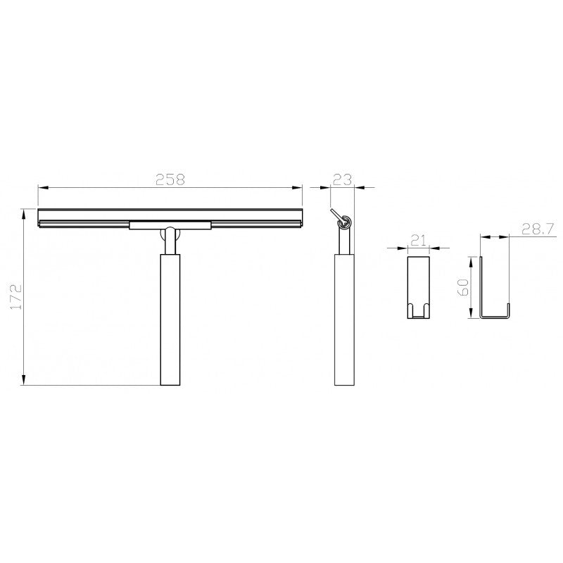 Tergipavimento doccia COLORADO in ottone cromato