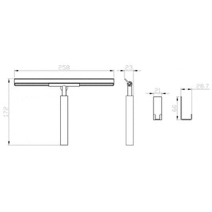 Tergipavimento doccia COLORADO in ottone cromato