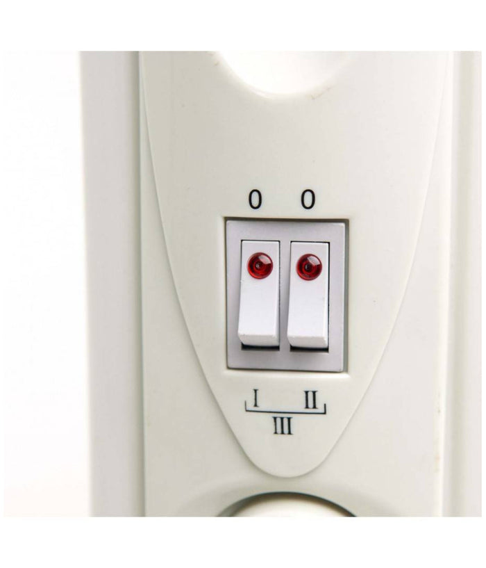 Radiatore Elettrico Ad Olio 9 Elementi Con Rotelle Da 2000w Basso Consumo Stufa         