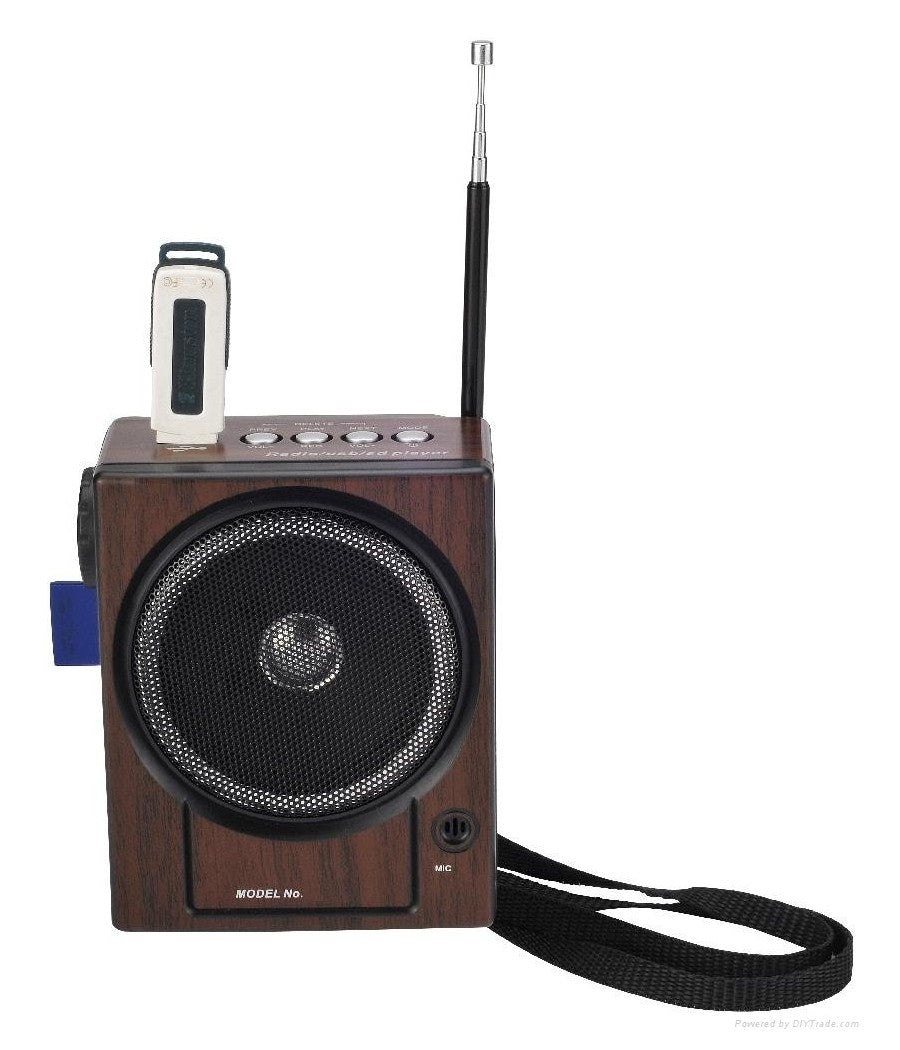 Radio Fm Karaoke Usb Cassa Speaker Mp3 Sd Ricaricabile Con Torcia E Microfono         