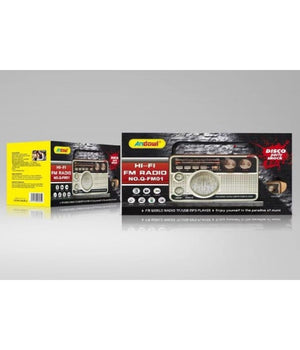 Radio Fm Retro Wireless Altoparlante Mp3 Portatile Bluetooth Usb Aux Tf Q-fm01         