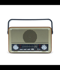 Radio Fm Retro Wireless Altoparlante Mp3 Portatile Bluetooth Usb Aux Tf Q-sy500         