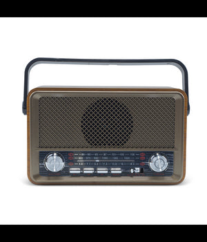 Radio Fm Retro Wireless Altoparlante Mp3 Portatile Bluetooth Usb Aux Tf Q-sy500         