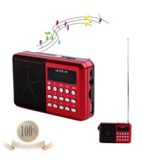 Radio Lettore Mp3 Mini Speaker Portatile Con Flash Driver Tf Card Display Led         