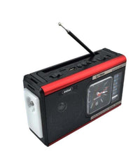 Radio Portatile A Batteria Usb Sveglia Q-fm40 Altoparlante Bluetooth Con Torcia         