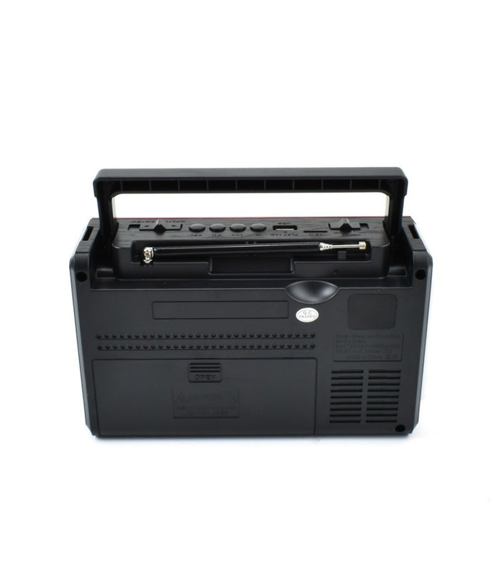 Radio Portatile A Batteria Usb Sveglia Q-fm40 Altoparlante Bluetooth Con Torcia         