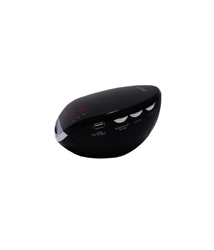 Radio Sveglia Radiosveglia Orologio Da Tavolo Am/fm Digitale Lcd Led Rosso         