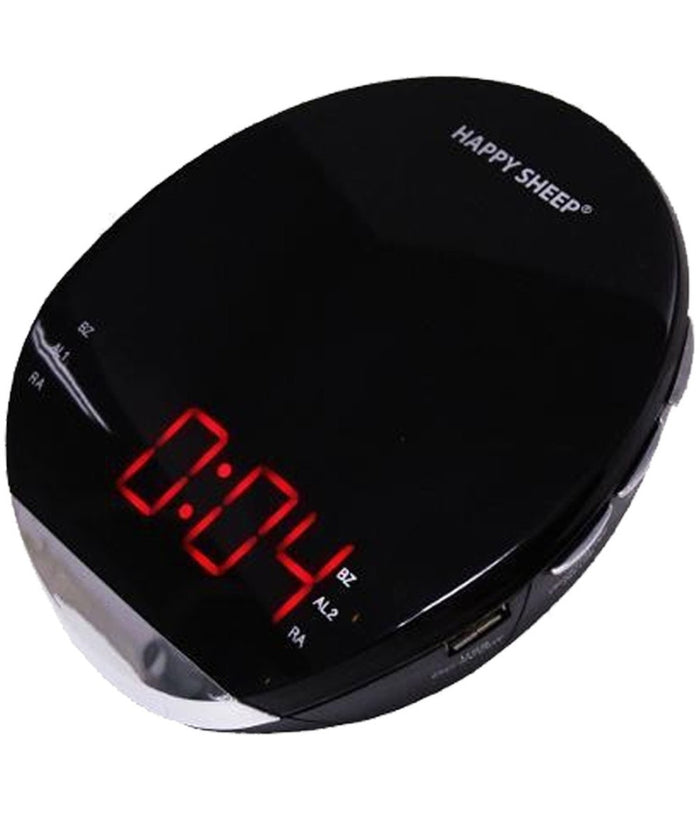 Radio Sveglia Radiosveglia Orologio Da Tavolo Am/fm Digitale Lcd Led Rosso         