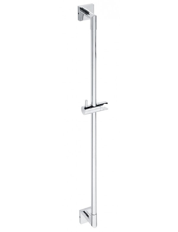 Asta doccia BETA in ottone cromato con porta doccia 90cmx 9cm x 11cm